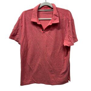 Marc Anthony XL Red pink Polo Shirt Short Sleeve Cotton/Polyester Blend